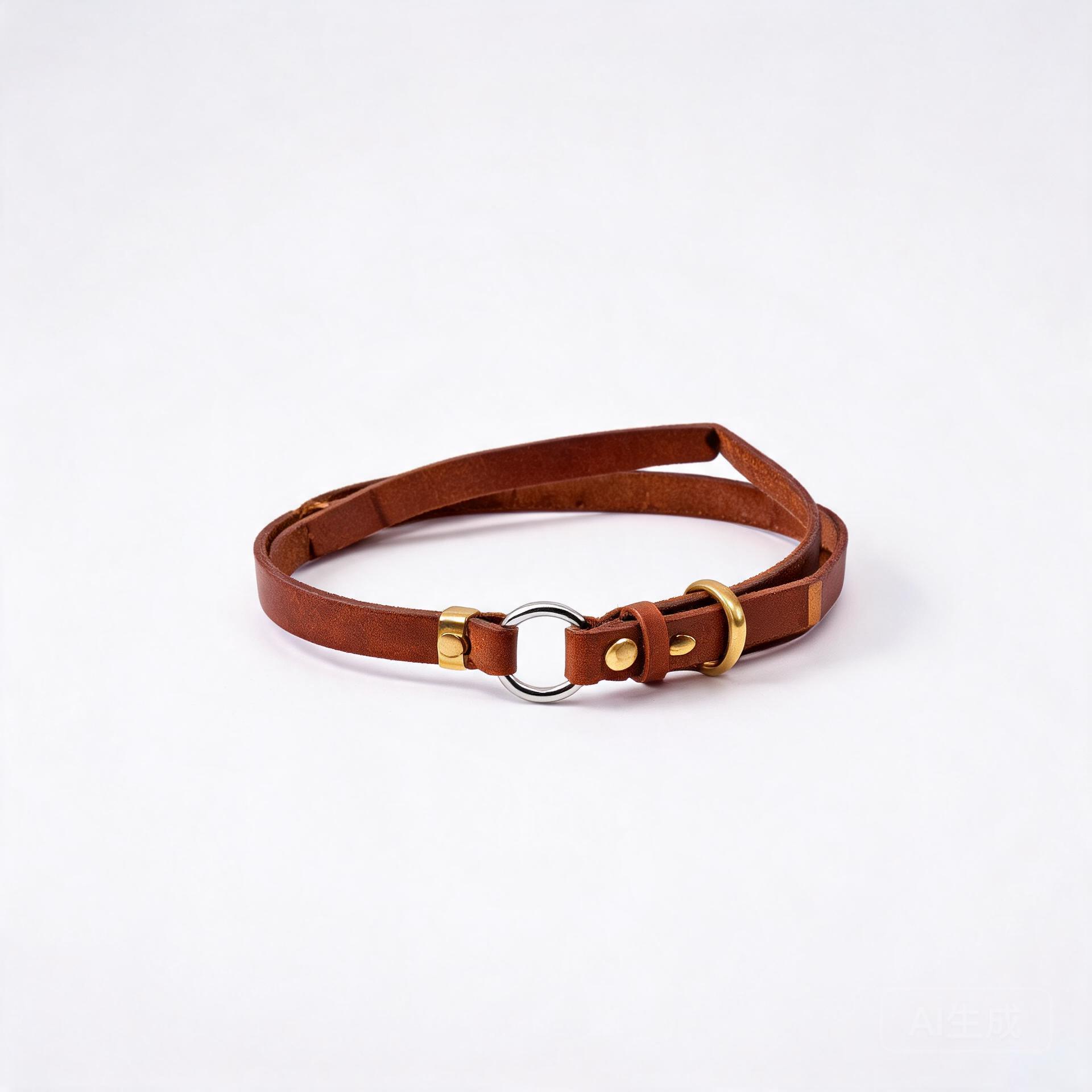 Mighty Paw Leather Martingale Collar product photo